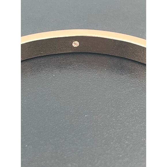 Kate Spade NY Set in Stone Metal  Crystal Hinged Bangle Bracelet - Picture 7 of 14